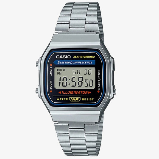 Ρολόι Unisex Casio Vintage Ψηφιακό Ασημί A-168WA-1YES