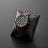 Nautica Chronograph Bordeaux Leather Strap