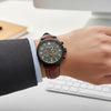 Nautica Chronograph Bordeaux Leather Strap