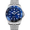 Ανδρικό Ρολόι Caterpillar GMT Ασημί με Μπλε Καντράν και Μεταλλικό Μπρασελέ