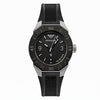 Ανδρικό Ρολόι Emporio Armani Μαύρο με Καουτσούκ Λουράκι