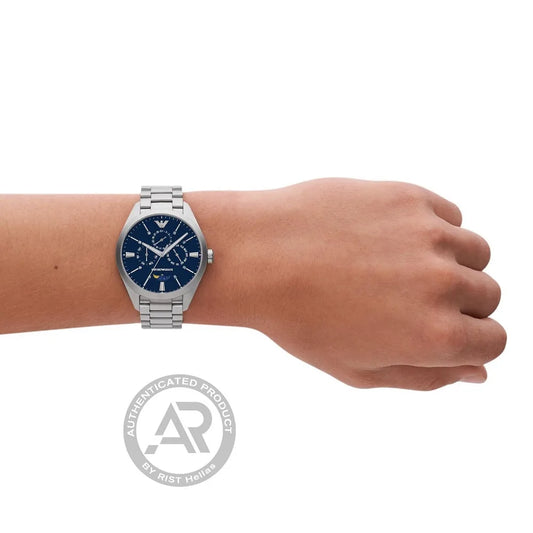 Emporio Armani Claudio Silver Stainless Steel Bracelet