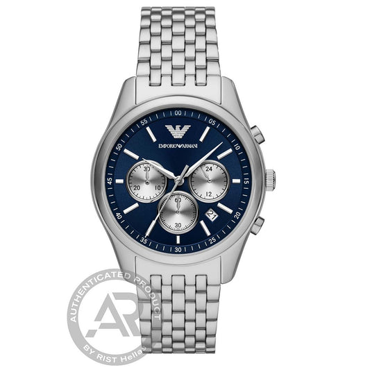 Emporio Armani Antonio Chronograph Silver Stainless Steel Bracelet