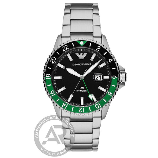Emporio Armani World Explorer  Silver Stainless Steel Bracelet
