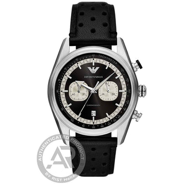 Emporio Armani Chronograph Leather Strap