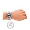 Emporio Armani Kariana Waves Silver Stainless Steel Bracelet