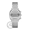 Emporio Armani Kariana Waves Chronograph Silver Stainless Steel Bracelet