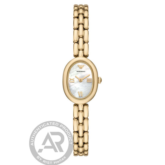 Emporio Armani Two-Hand Gold-Tone Stainless Steel Watch