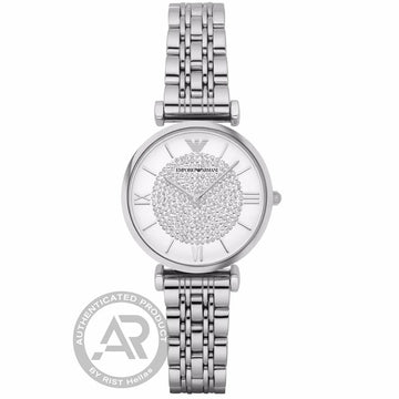 Emporio Armani Gianni T-Bar Silver Stainless Steel Bracelet