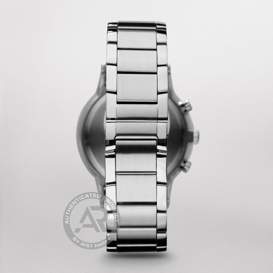 Emporio Armani Ανδρικό Ρολόι Chronograph με Μαύρο Καντράν AR2434