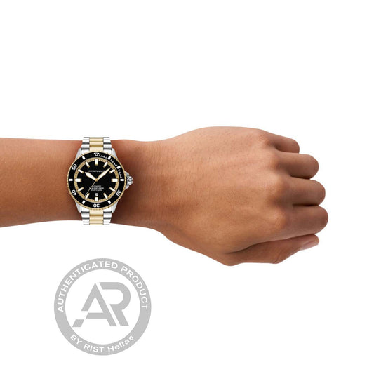 Emporio Armani Sea Explorer Automatic Two Tone Stainless Steel Bracelet