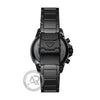 Emporio Armani Diver Chronograph  Black Stainless Steel Bracelet