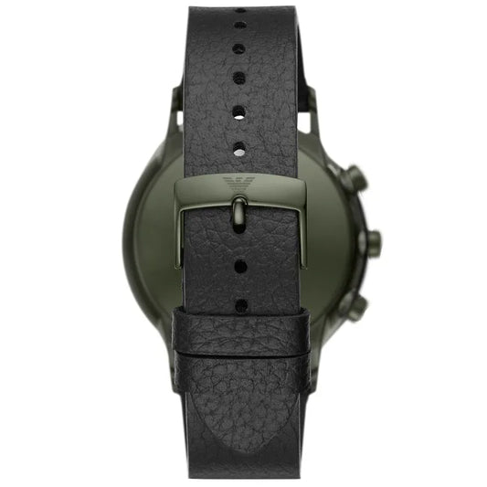 Emporio Armani Renato Hybrid Smartwatch Leather Strap