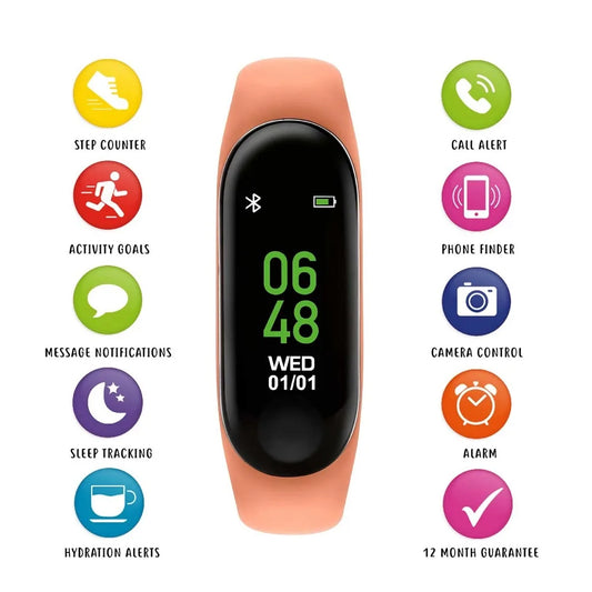 Tikkers Activity Trackers Orange Rubber Strap
