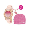 Tikkers BoxSet Crystals Pink Leather Strap