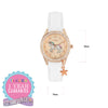 Tikkers BoxSet Crystals White Leather Strap
