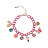 Tikkers Girls Crystals Fuchsia Leather Strap Gift Set