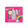 Tikkers Girls Crystals Fuchsia Leather Strap Gift Set