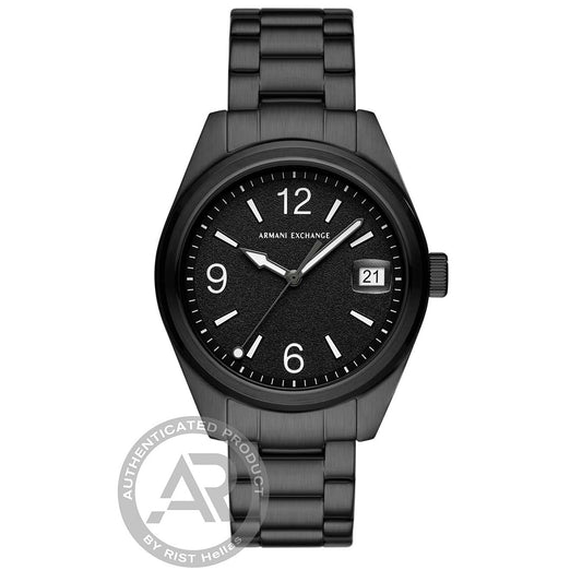 Armani Exchange Kilian Black Stainless Steel Bracelet