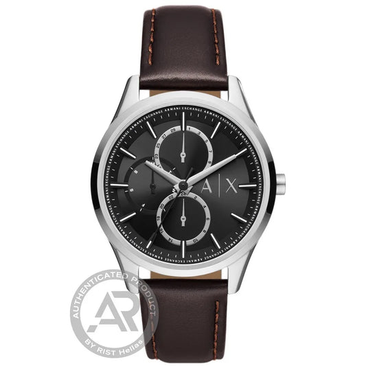 Armani Exchange Dante Multifunction Brown Leather Strap