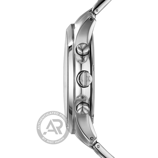Armani Exchange Hampton Chronograph Silver Stainless Steel Bracelet