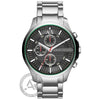 Armani Exchange Hampton Chronograph Silver Stainless Steel Bracelet