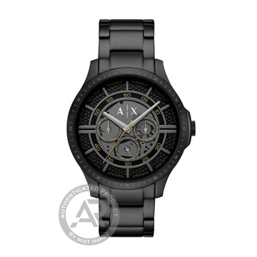 Armani Exchange Hampton Multifunction  Black Stainless Steel Bracelet