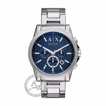 Armani Exchange Outerbanks Chronograph Silver Stainless Steel Bracelet