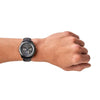 Armani Exchange Giacomo Chronograph Black Leather Strap