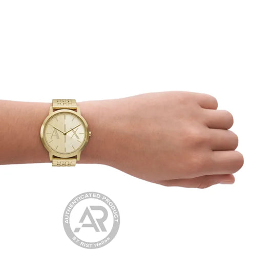 Armani Exchange Dale Gold Stainless Steel Bracelet