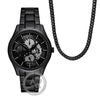 Armani Exchange Dante Multifunction Set Black Stainless Steel Bracelet