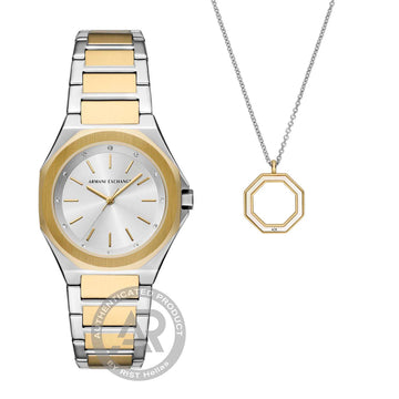 Armani Exchange Andrea Set Two Tone Stainless Steel Bracelet