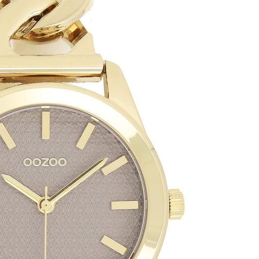 Γυναικείο ρολόι OOZOO Timepieces C11420 με χρυσό μπρασελέ