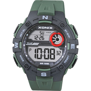 Xonix Khaki Rubber Strap