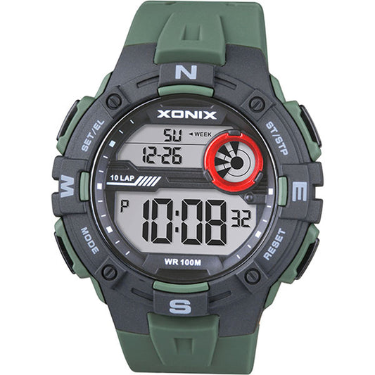 Xonix Khaki Rubber Strap