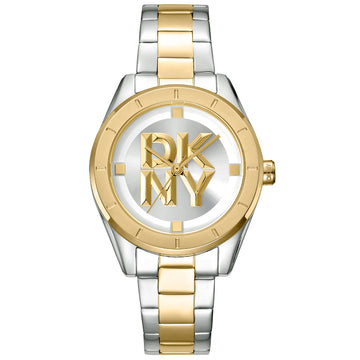 DKNY Chambers Midi Two Tone Stainless Steel Bracelet