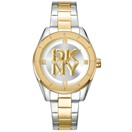 DKNY Chambers Midi Two Tone Stainless Steel Bracelet