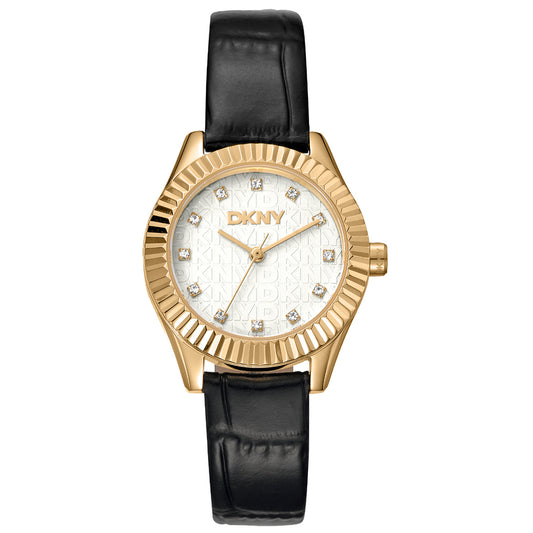 DKNY Chambers Glitz Leather Strap
