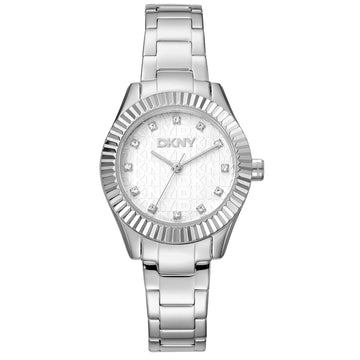 DKNY Chambers Glitz Silver Stainless Steel Bracelet