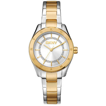 Ρολόι Γυναικείο DKNY Δίχρωμο Ασημί-Χρυσό DK1L018M0055