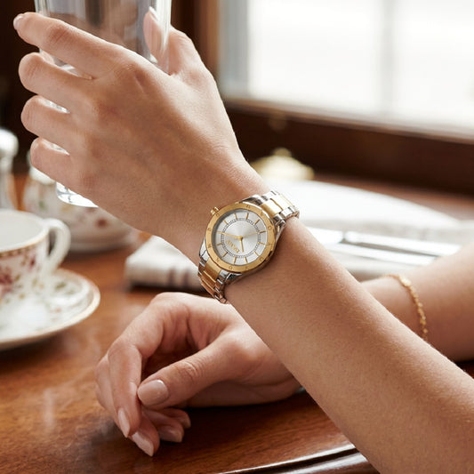 Ρολόι Γυναικείο DKNY Δίχρωμο Ασημί-Χρυσό DK1L018M0055