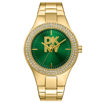 DKNY Parsons Glitz Gold Stainless Steel Bracelet