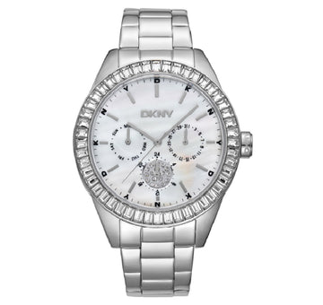 DKNY Γυναικείο Ρολόι με Ασημί Μεταλλικό Μπρασελέ DK1L027M0015