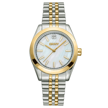 DKNY Nolita Midi  Two Tone Stainless Steel Bracelet