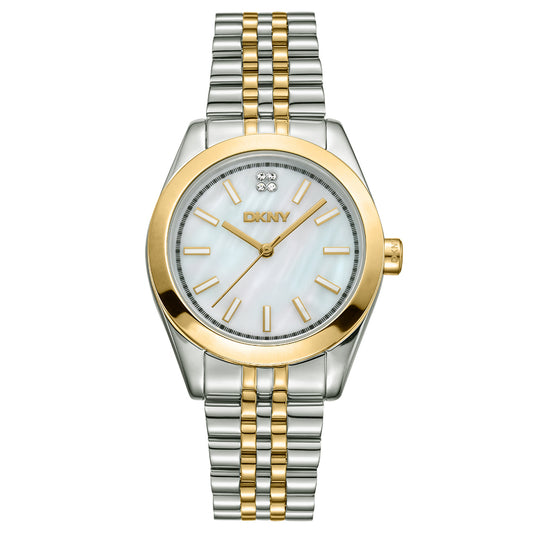 DKNY Nolita Midi  Two Tone Stainless Steel Bracelet