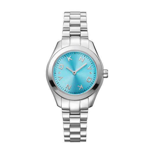 DKNY Astoria Logo Silver Stainless Steel Bracelet