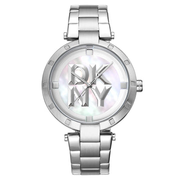 DKNY Essential Logo Silver Stainless Steel Bracelet