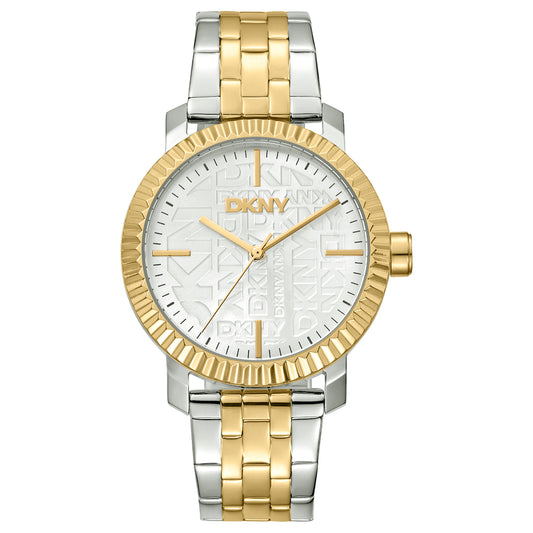 DKNY Chambers Maxi Two Tone Stainless Steel Bracelet