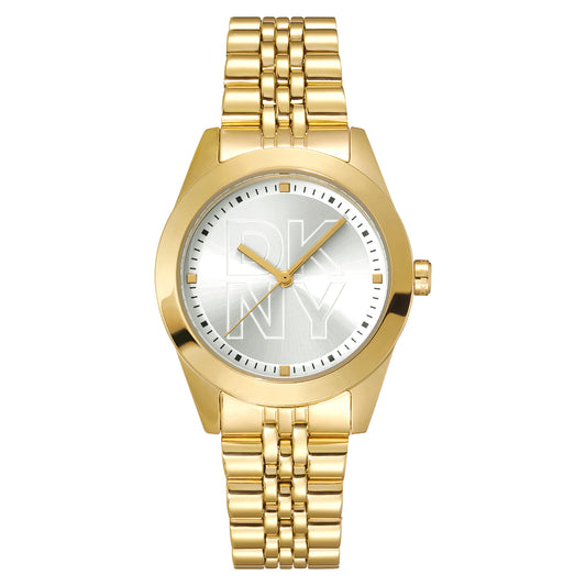 DKNY Parsons Logo Gold Stainless Steel Bracelet