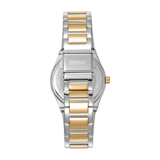 DKNY Logo Two Tone Stainless Steel Bracelet